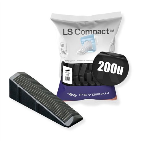 Cuñas negras Peygran LS Compact anchas y angulares