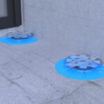 Instalación de plots XSP Lite Peygran en pavimento elevado