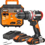 WORX WX354 Slammer Drill 20V Brushless con baterías, cargador y maletín