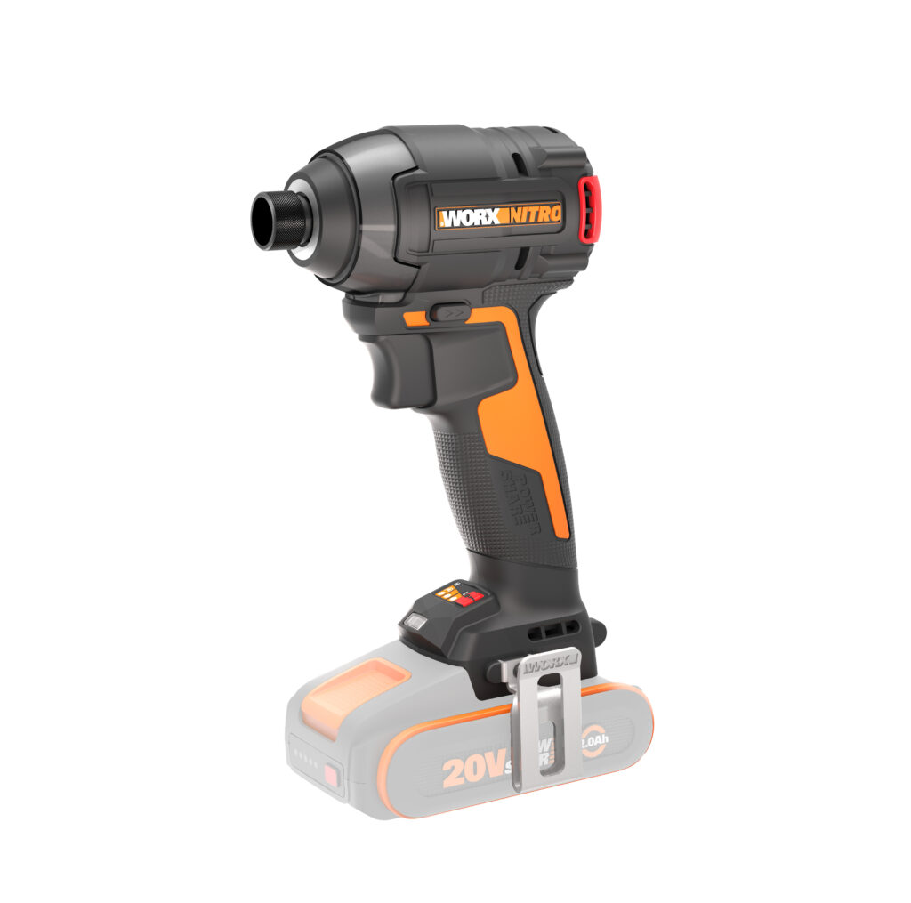 Atornillador de impacto WORX Nitro WX265.9 sin batería, fotografía real de producto